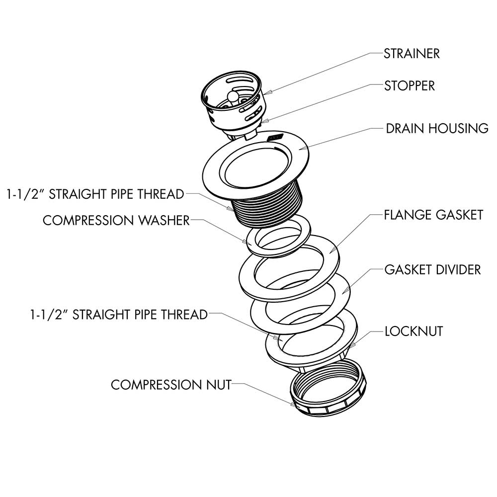 Stainless Steel Sink Strainer