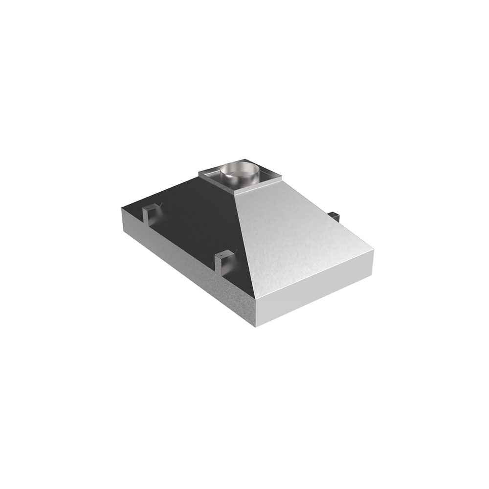 ICH-4830-18 Stainless Steel Island Canopy Hood, back view