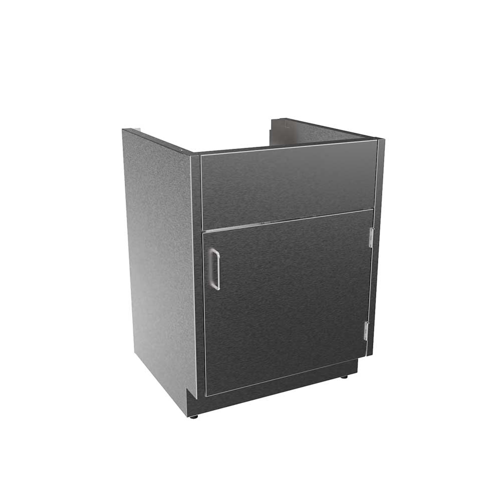 SBC3224-SK-RH Stainless Steel ADA Height Sink Base Cabinet