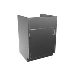 SBC3524-SK-LH Stainless Steel Standing Height Sink Base Cabinet