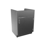 SBC3524-SK-RH Stainless Steel Standing Height Sink Base Cabinet