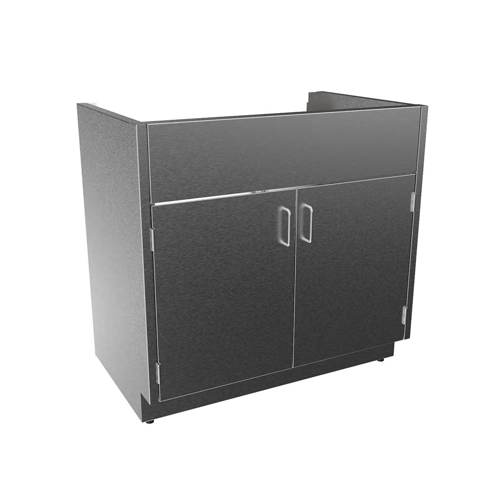 SBC3536-SK Stainless Steel Standing Height Sink Base Cabinet