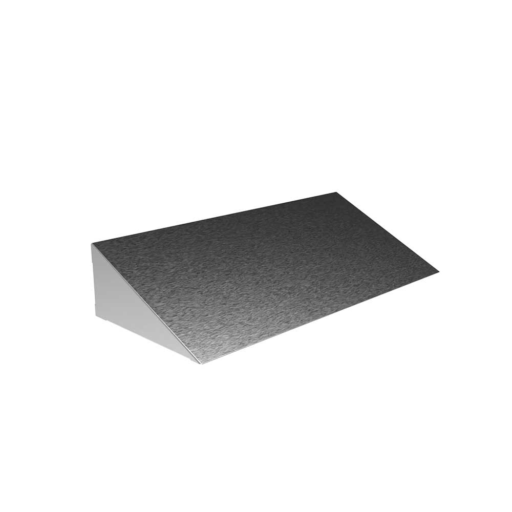 SST1330 Stainless Steel Sloped Tops for Wall Cabinets - Front View