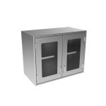 SWC2430-GD-16 Stainless Steel Framed Glass Door Wall Cabinet