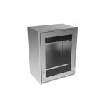 SWC3024-GD-RH-16 Stainless Steel Framed Glass Door Wall Cabinet