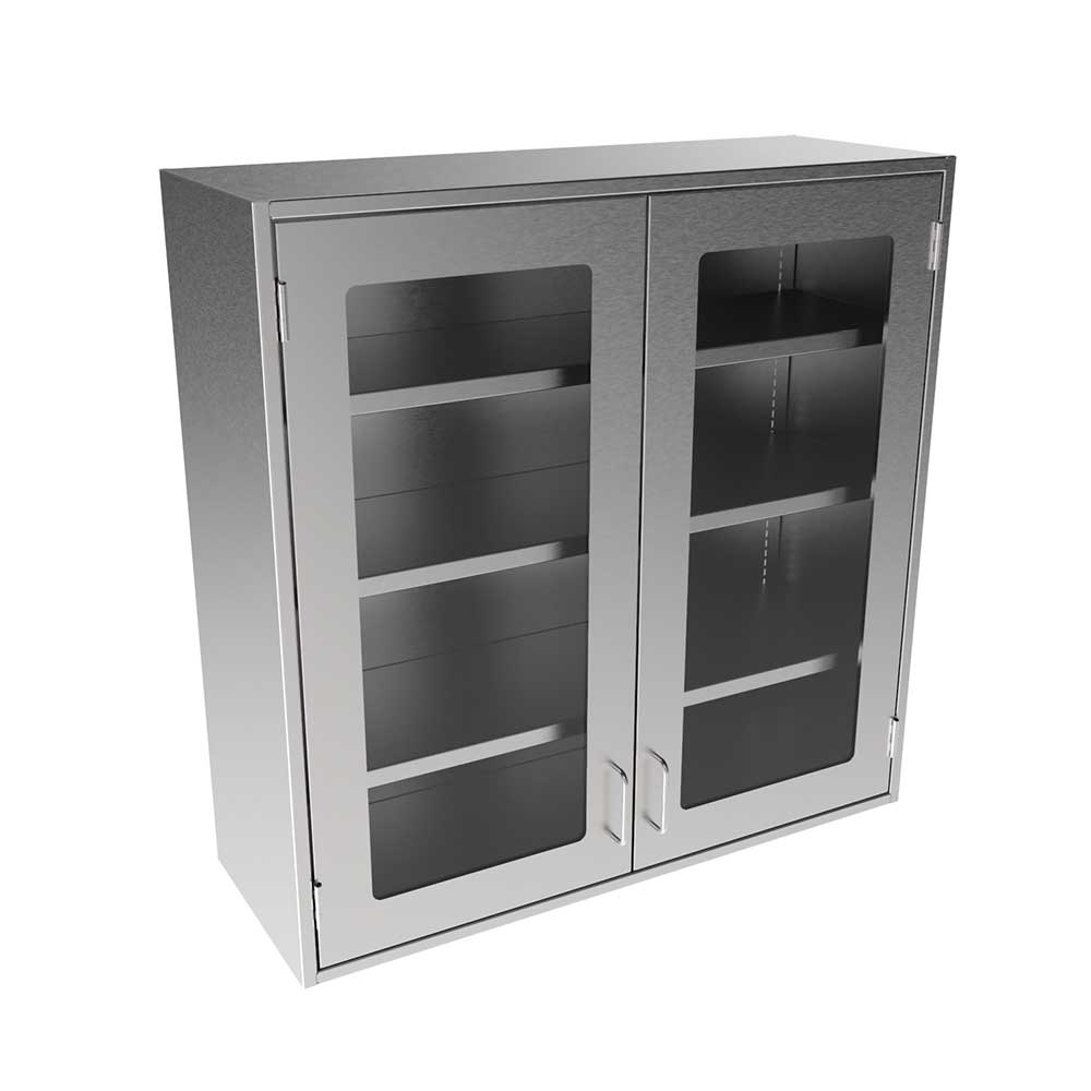 SWC3636-GD Stainless Steel Framed Glass Door Wall Cabinet