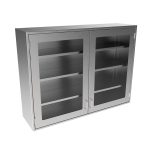 SWC3648-GD Stainless Steel Framed Glass Door Wall Cabinet