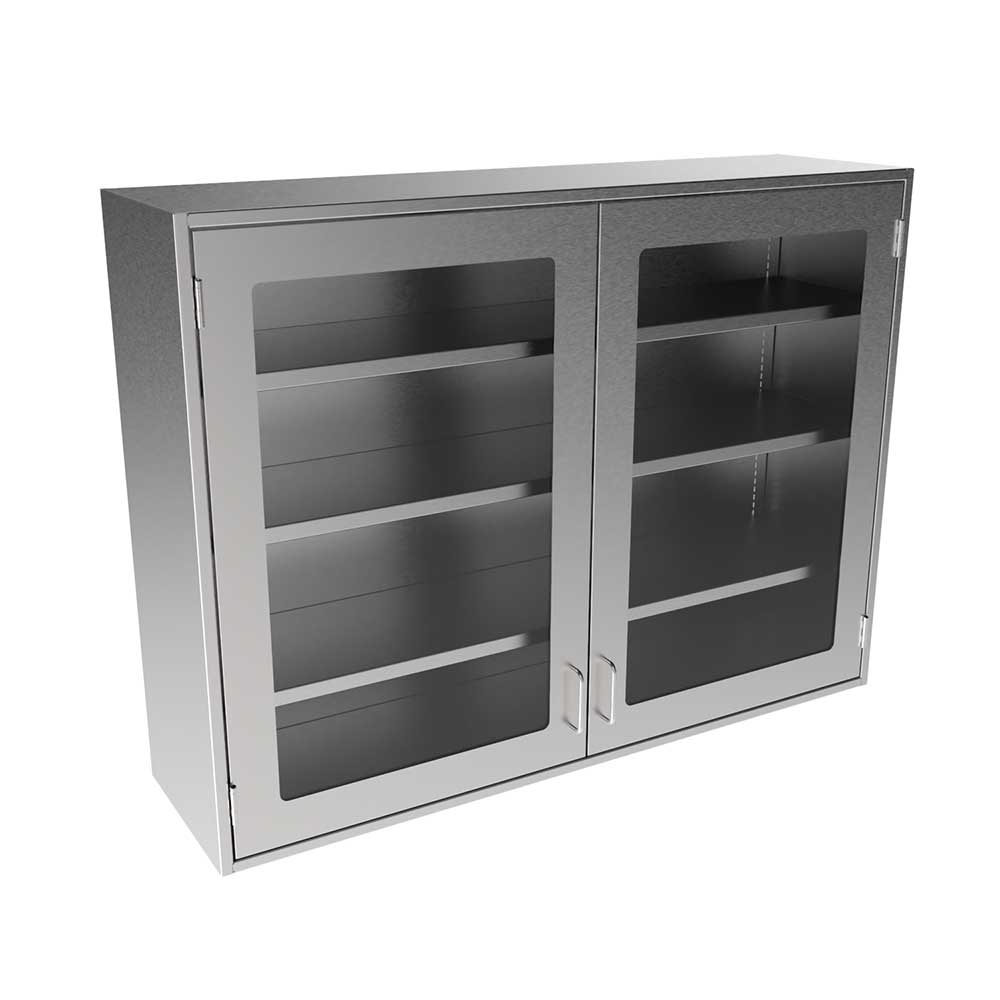 SWC3648-GD Stainless Steel Framed Glass Door Wall Cabinet